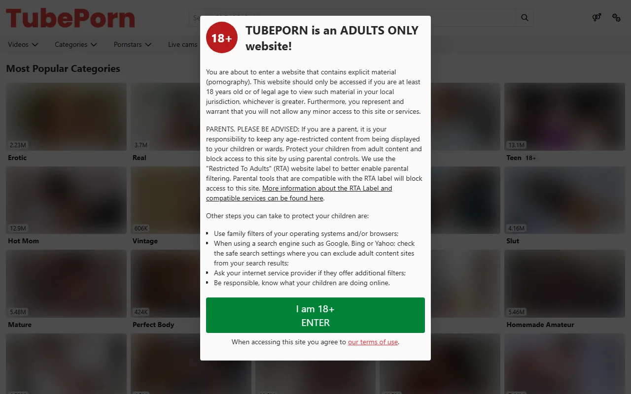 Screenshot of Tubeporn